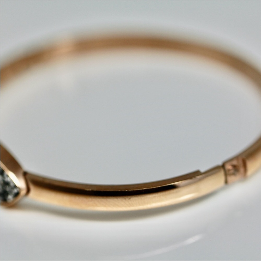 Jenna Jameson Gold Dipped Bracelet with Black Topez Stone - Picture 5 of 8